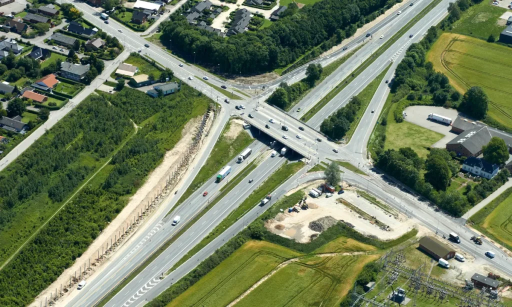 Motorvej E45 ved Randers C spærres midlertidigt i dag og i morgen